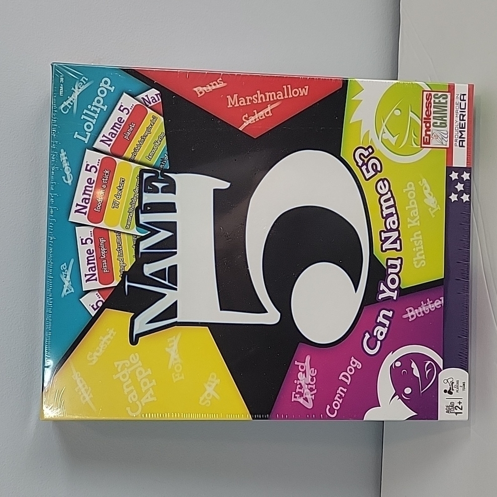 Can You Name 5? Board Game / Endless Games